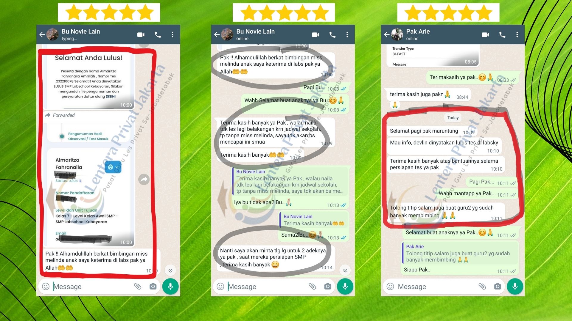 Tes Masuk SMP dan SMA Labschool