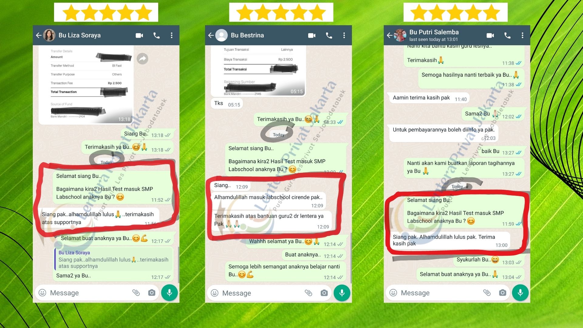 Tes Masuk SMP dan SMA Labschool